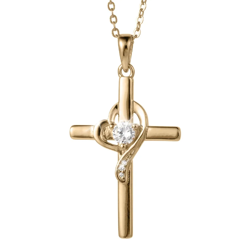 Love’s Embrace Cross Pendant