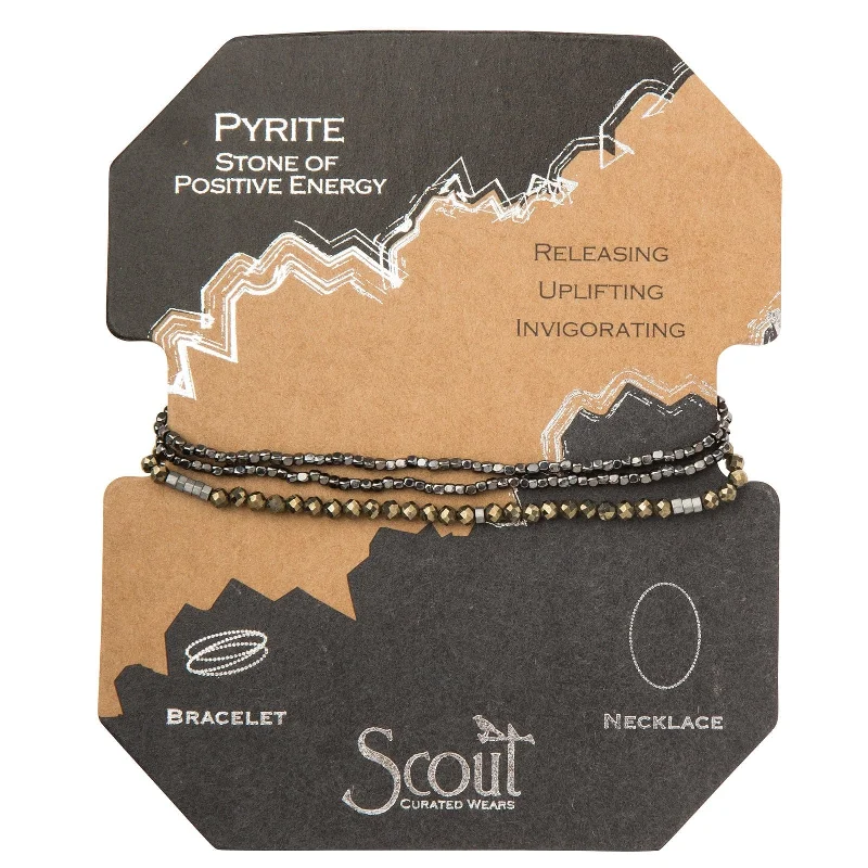 Scout Delicate Pyrite Stone Wrap