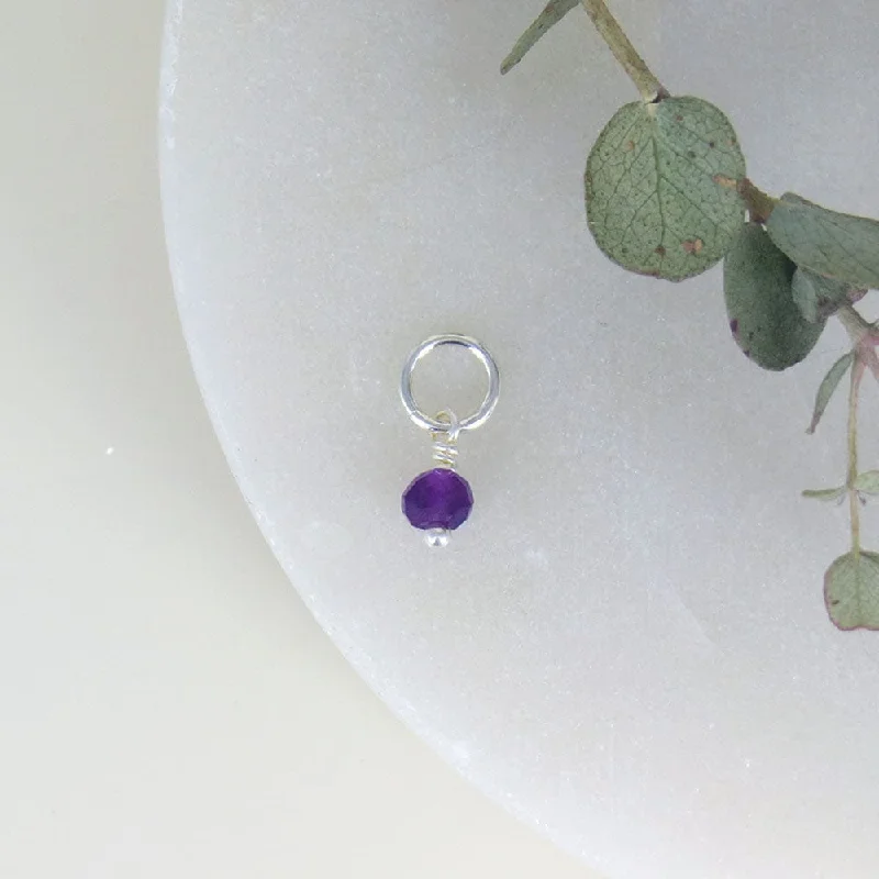 Tiny February Birthstone - Amethyst