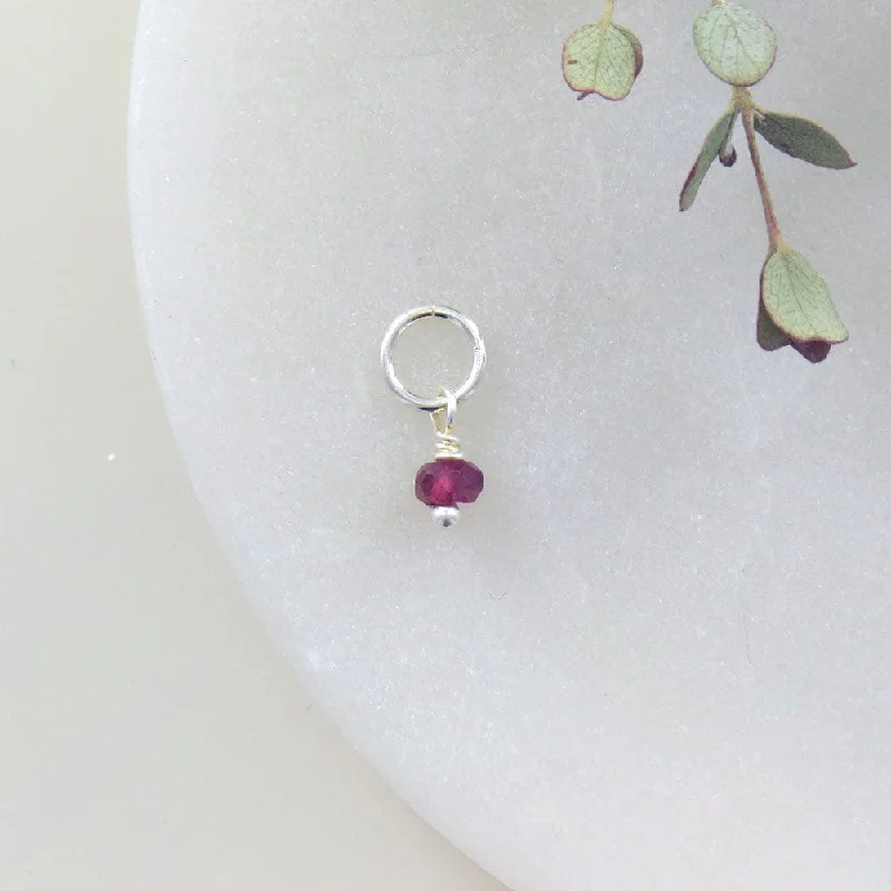 Tiny January Birthstone - Garnet