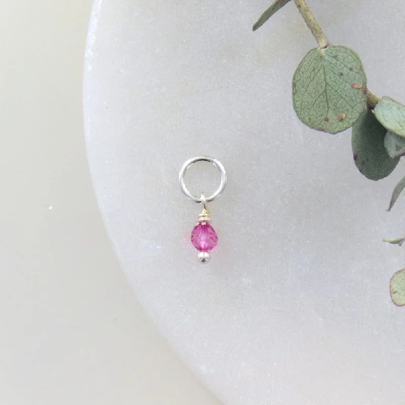 Tiny October Birthstone - Pink Tourmaline