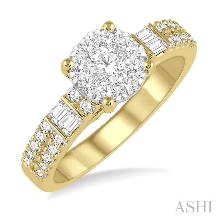 ROUND SHAPE LOVEBRIGHT DIAMOND RING