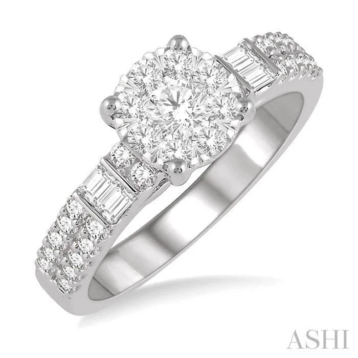 ROUND SHAPE LOVEBRIGHT DIAMOND RING