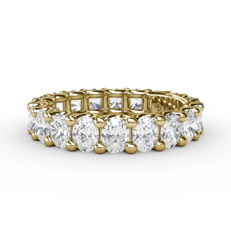 3.3ct Oval Diamond Eternity Band