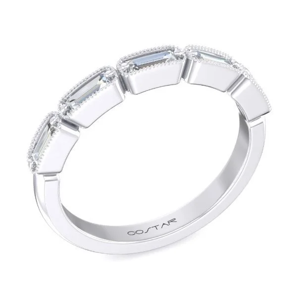 Baguette Diamond Bezel Set Band