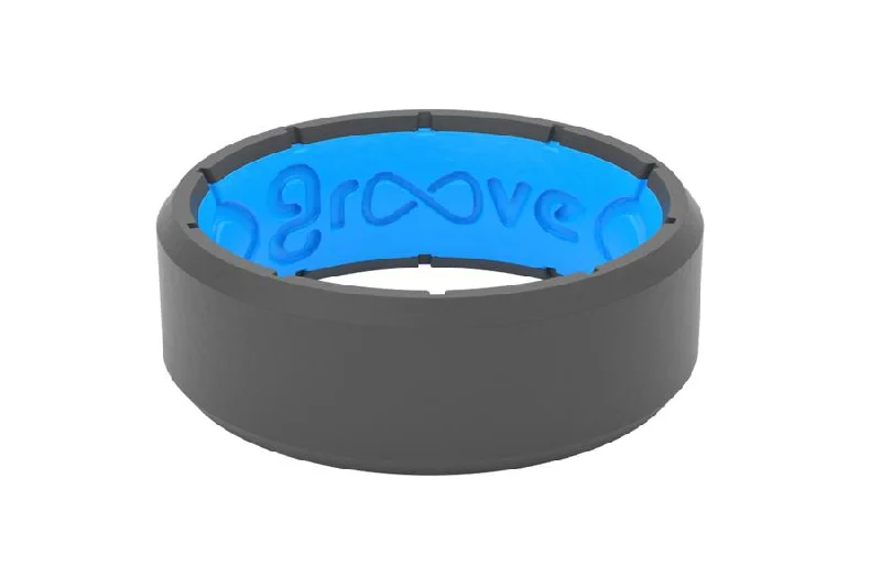 Deep Stone Grey Silicone Ring