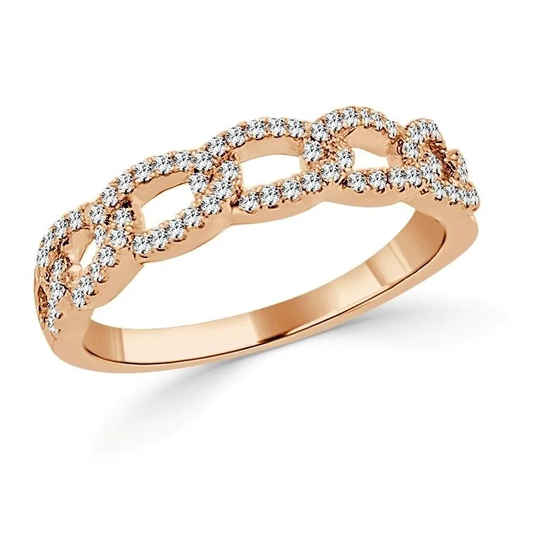 Interlocking Round Diamond Band