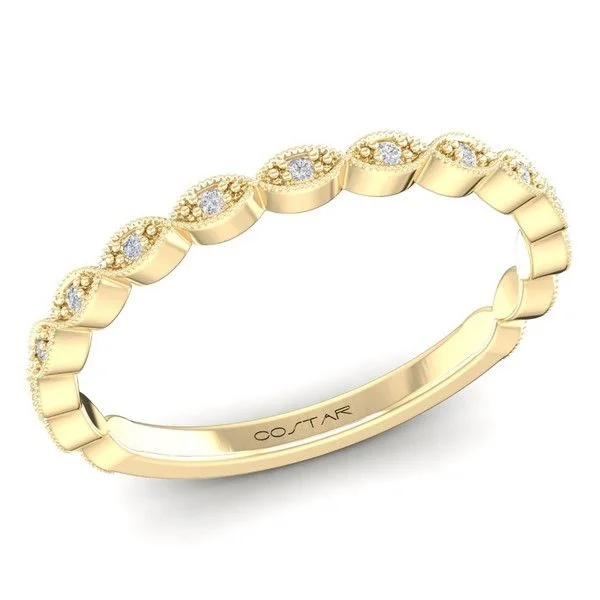 Round Diamond Marquise Shape Band