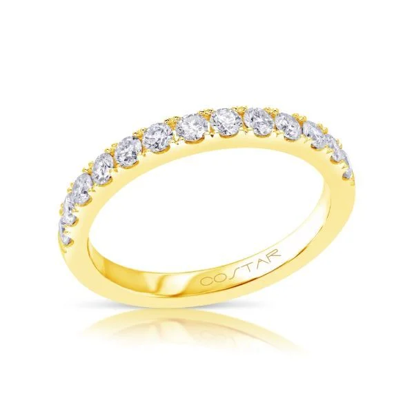 Round Diamond Wedding Band