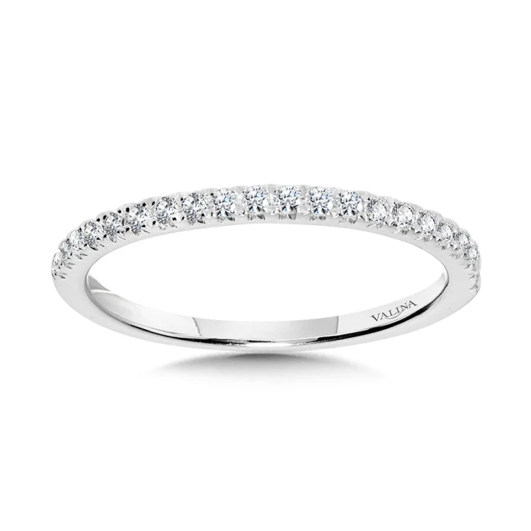 Straight Diamond Wedding Band