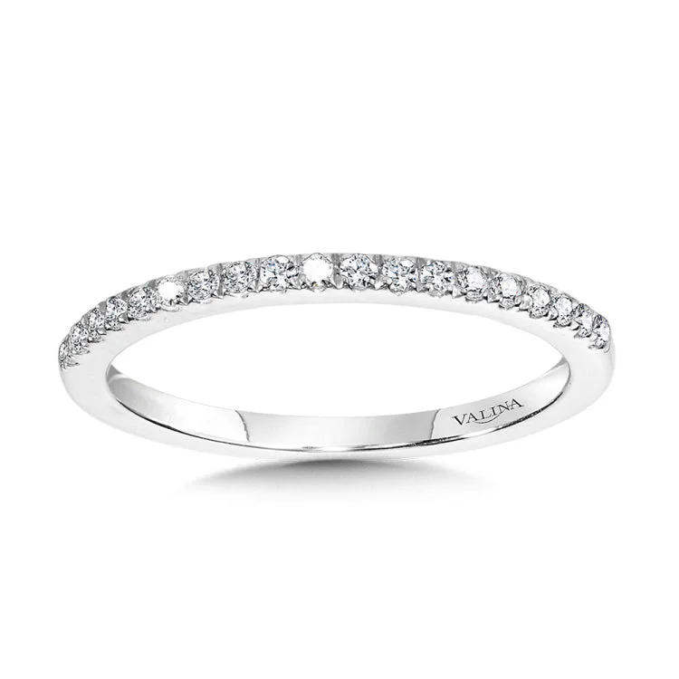 Straight Diamond Wedding Band