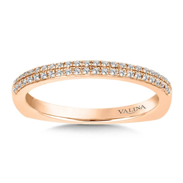 Straight Stackable Diamond Wedding Band