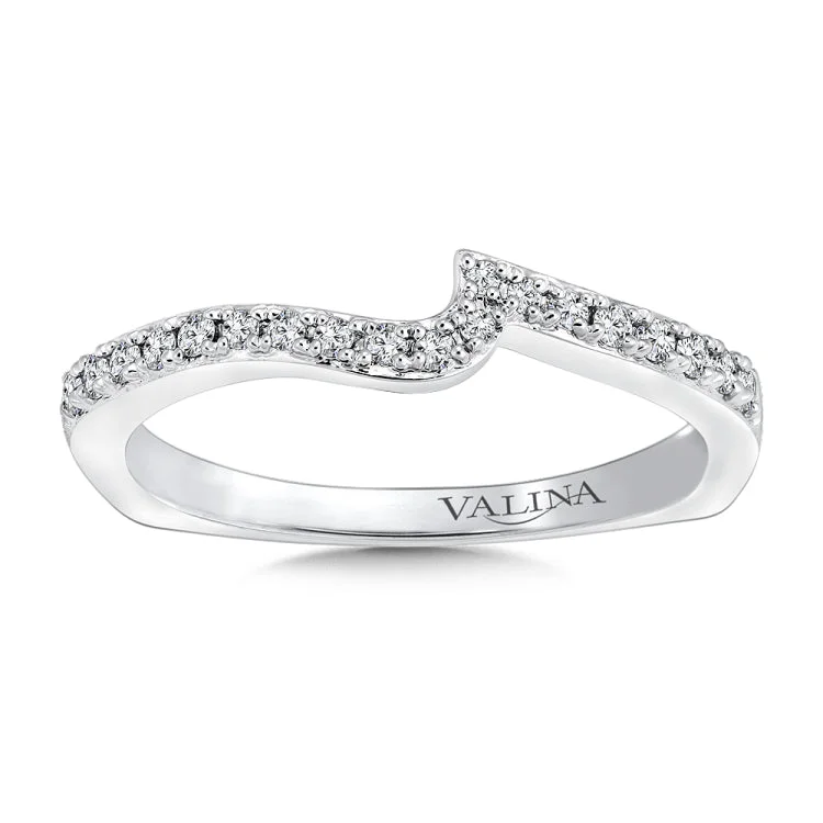 True fit matching diamond wedding band and a beautiful reminder of that special day for years to come.