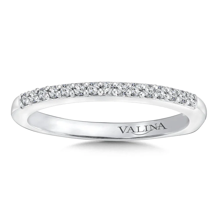 True fit matching diamond wedding band and a beautiful reminder of that special day for years to come.