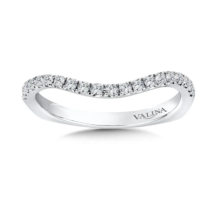 True fit matching diamond wedding band and a beautiful reminder of that special day for years to come.