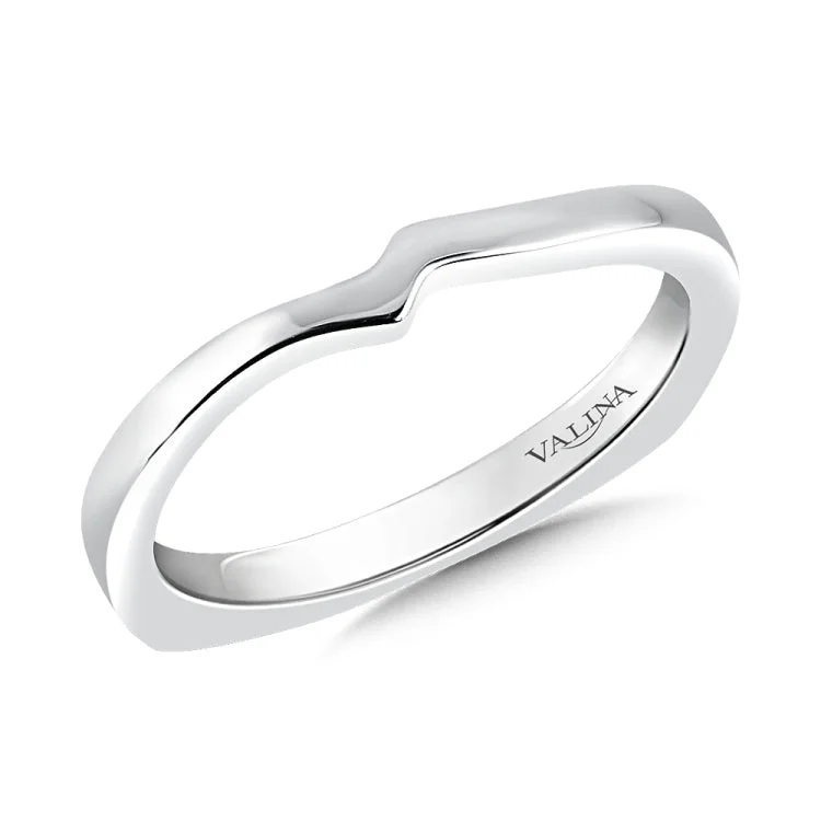 True fit matching diamond wedding band and a beautiful reminder of that special day for years to come.