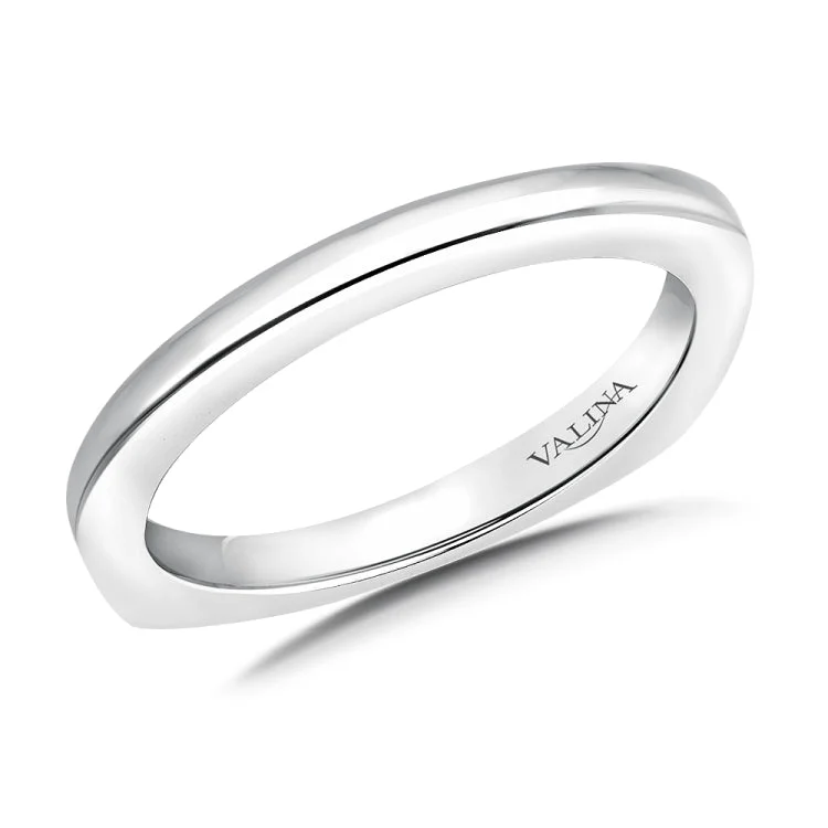 True fit matching diamond wedding band and a beautiful reminder of that special day for years to come.