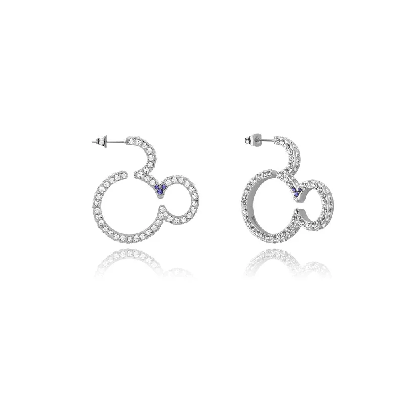 Disney Mickey Mouse Crystal Hoop Earrings