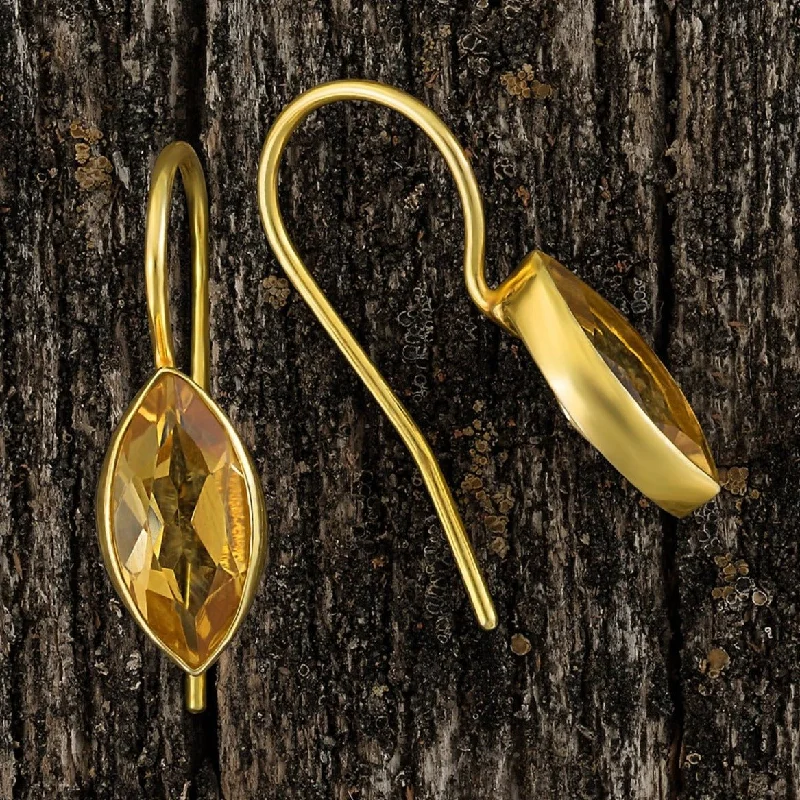 Jean Antoinette Marquise Citrine Earrings