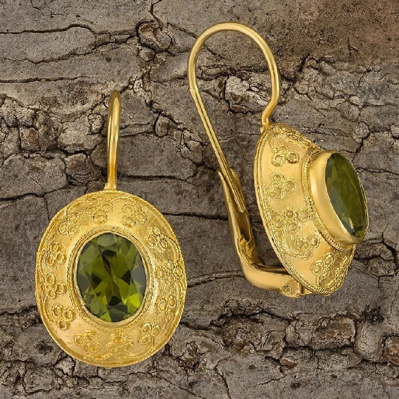 Mogul Peridot Earrings