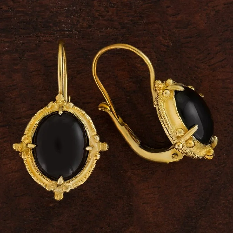 Narcissus Onyx Earrings