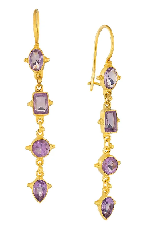 Tess of The D'urbervilles Amethyst Earrings