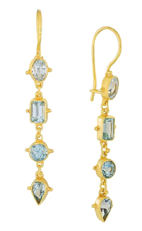 Tess of The D'urbervilles Blue Topaz Earrings