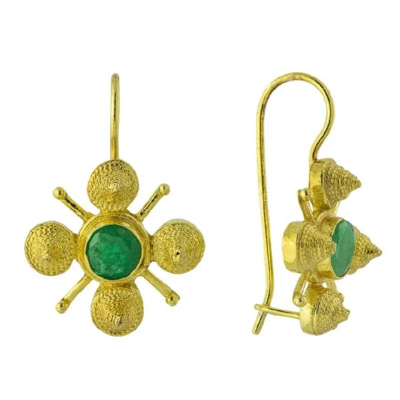 Virginia Woolf Emerald Earrings