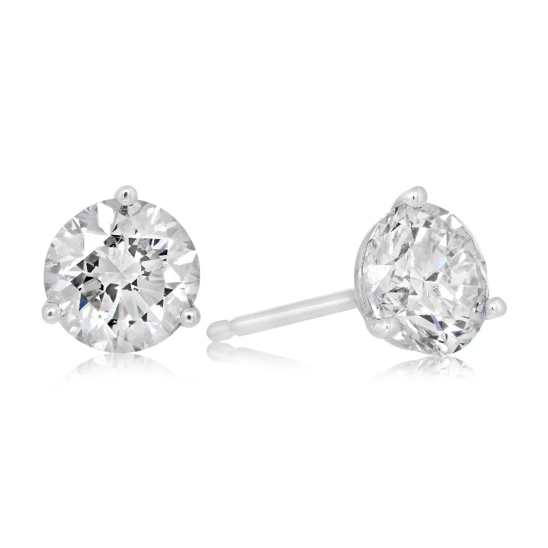 1.43 Carat Diamond Stud Earrings