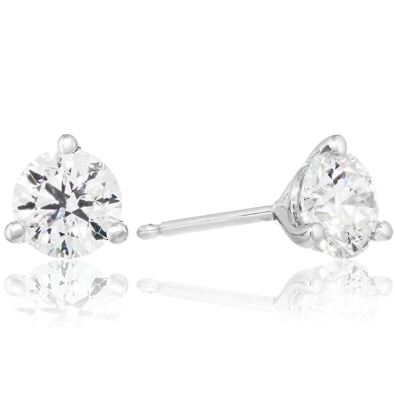 1 Carat Diamond Stud Earrings