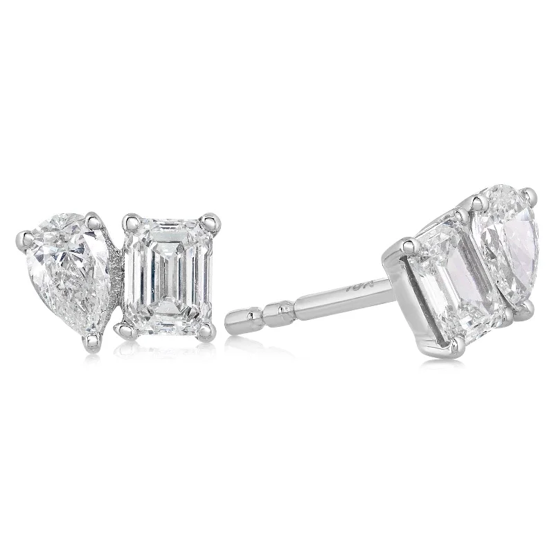 Fancy Shape Diamond Earrings