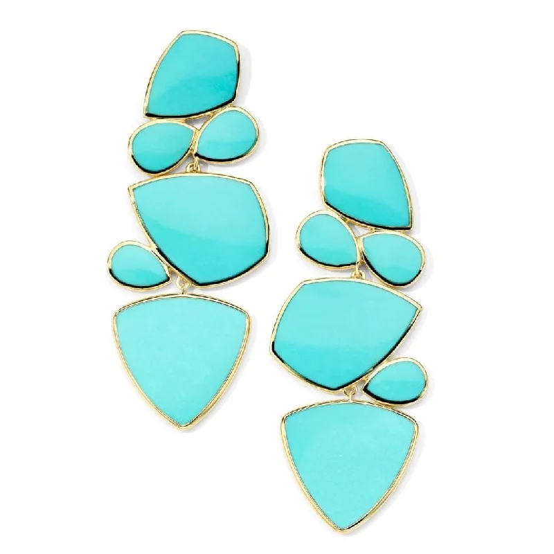 IPPOLITA Polished Rock Candy Stacked Earrings in Turquoise