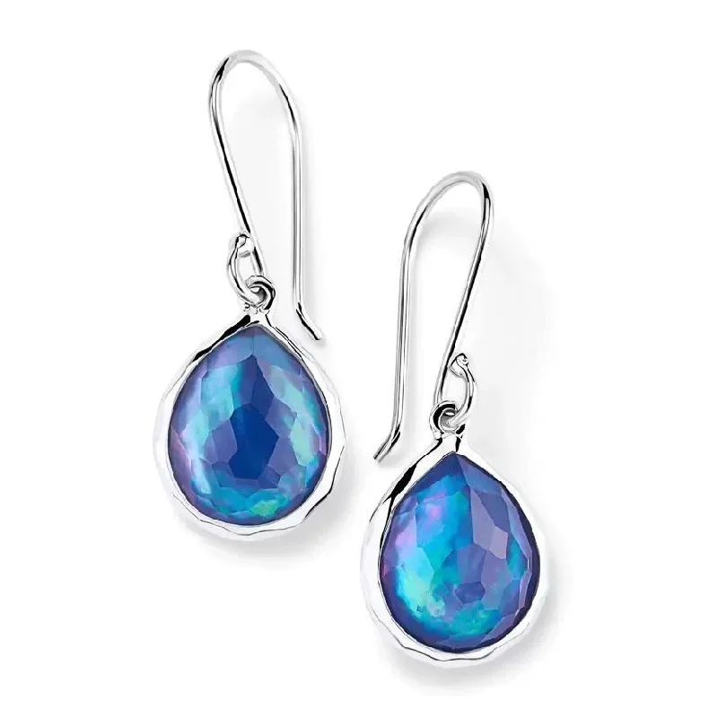 IPPOLITA Teeny Teardrop Earrings in Lapis Triplet