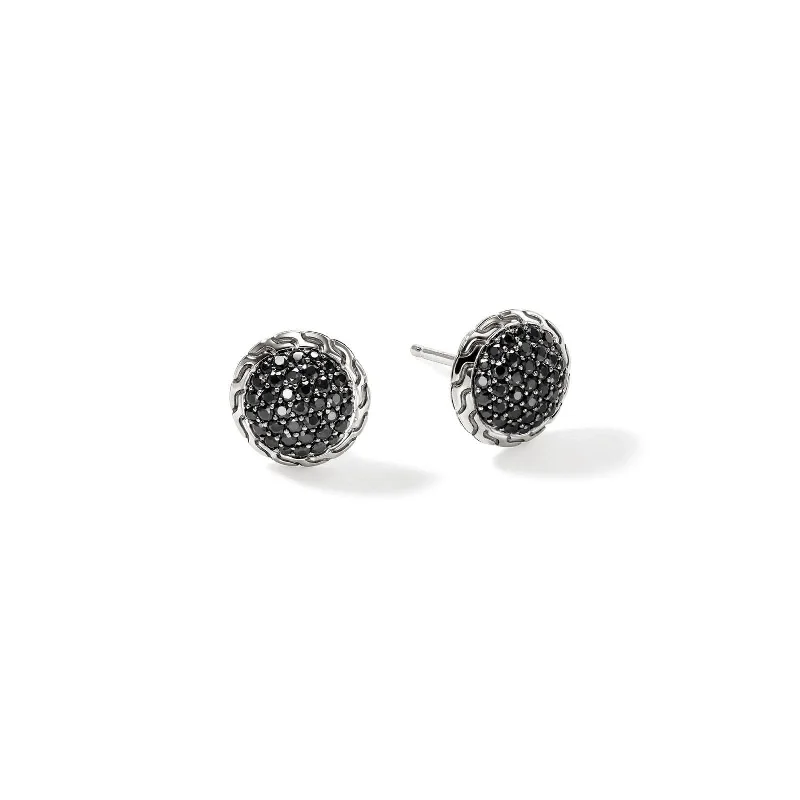 JOHN HARDY 10mm Black Sapphire Studs