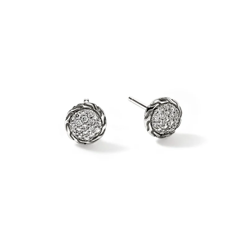 JOHN HARDY 7mm Essential Pave Diamond Studs