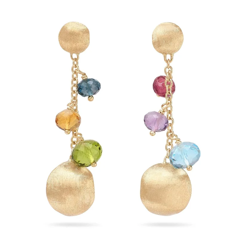 MARCO BICEGO Africa Mixed Gemstone Short Drop Earrings