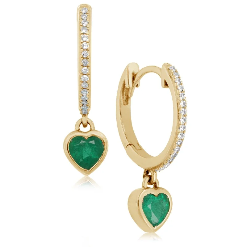 MY STORY Cooper Emerald Drop Earrings