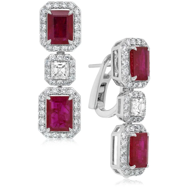 PIRANESI Ruby & Diamond Drop Earrings