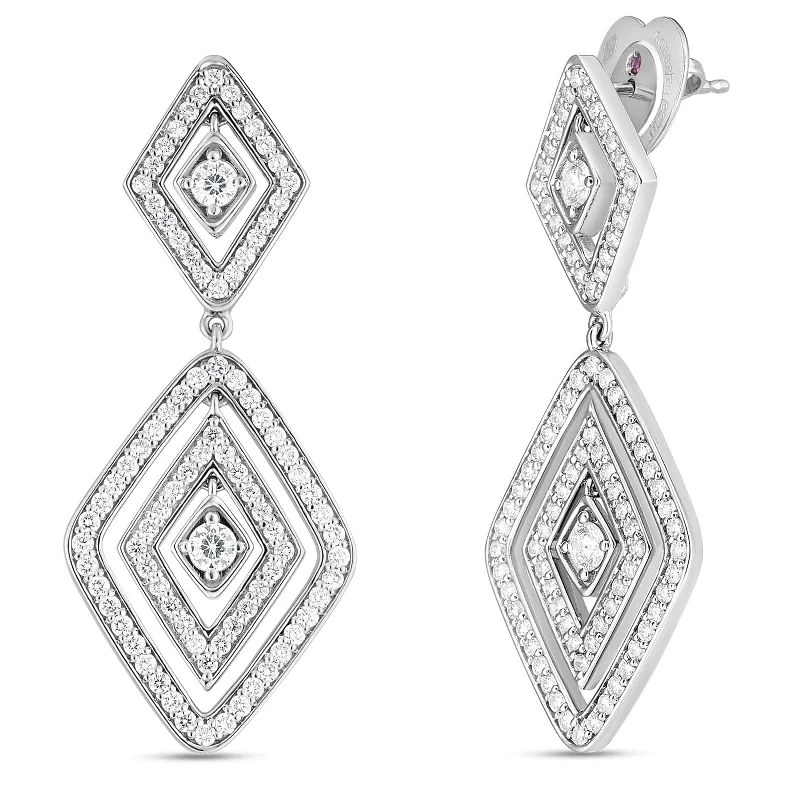 ROBERTO COIN Diamond Diamante Drop Earrings