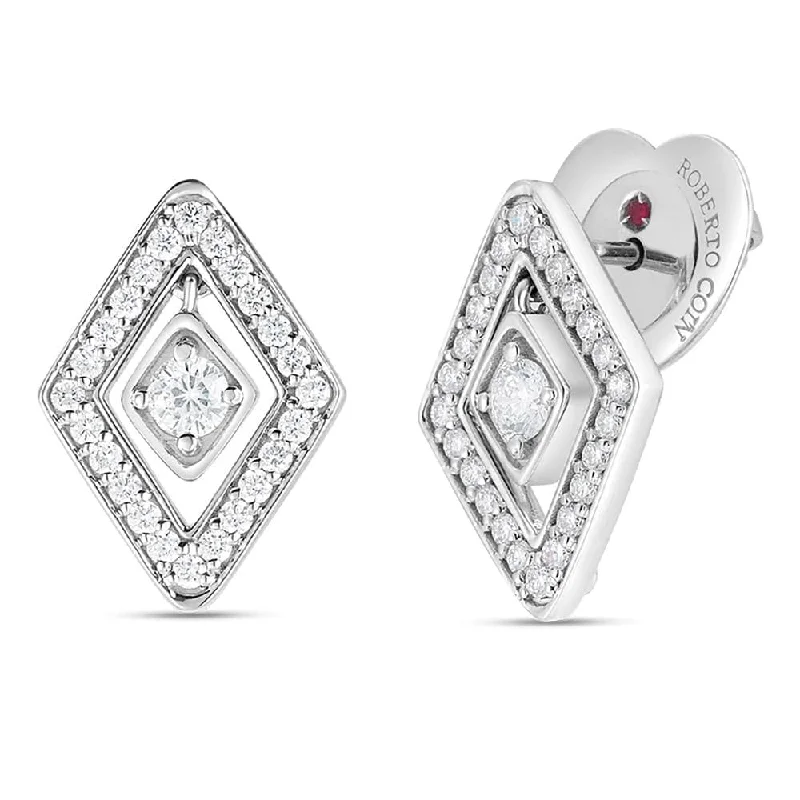 ROBERTO COIN Diamond Diamante Stud Earrings