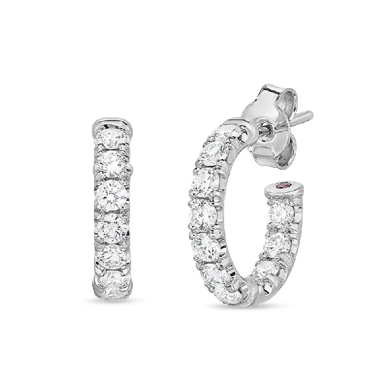 ROBERTO COIN Diamond Hoops