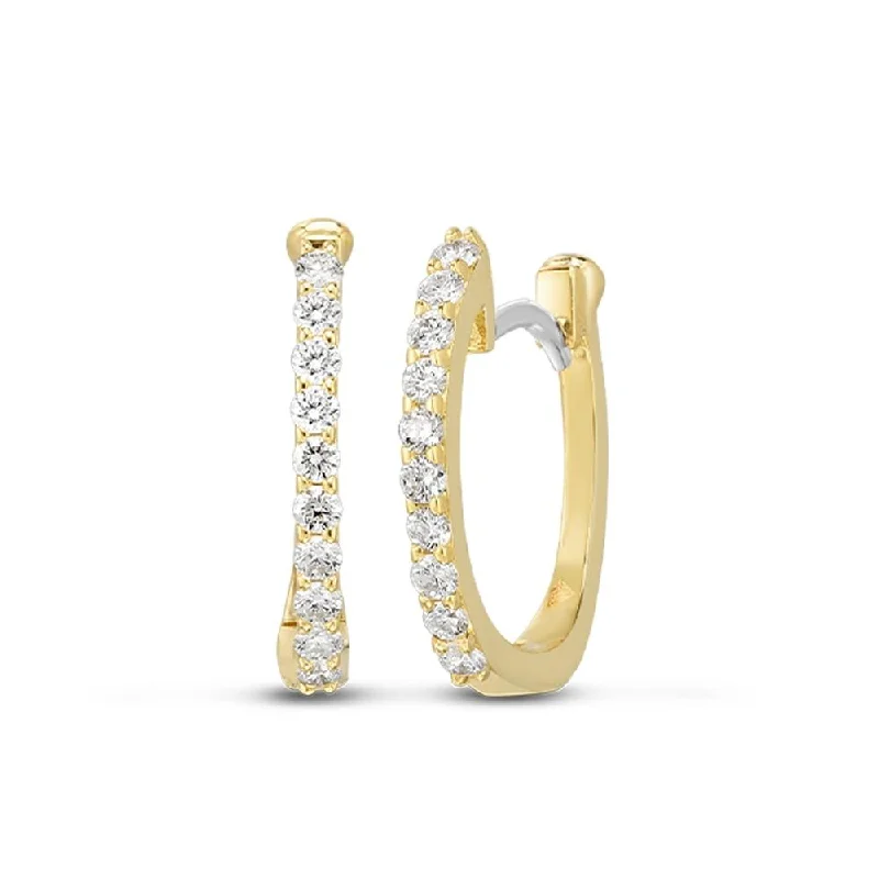 ROBERTO COIN Diamond Huggie Earrings