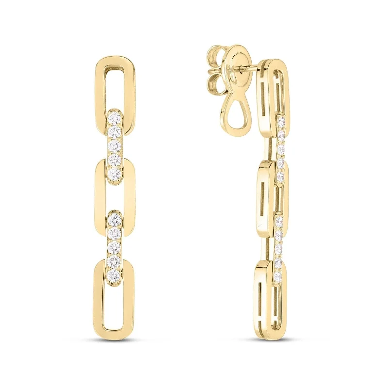 ROBERTO COIN Navarra Three Link Drop Earrings