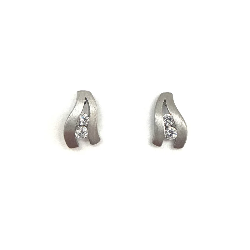 Silver CZ Studs