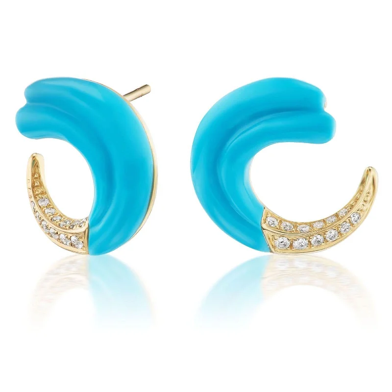 SORELLINA Seashell Crescent Earrings