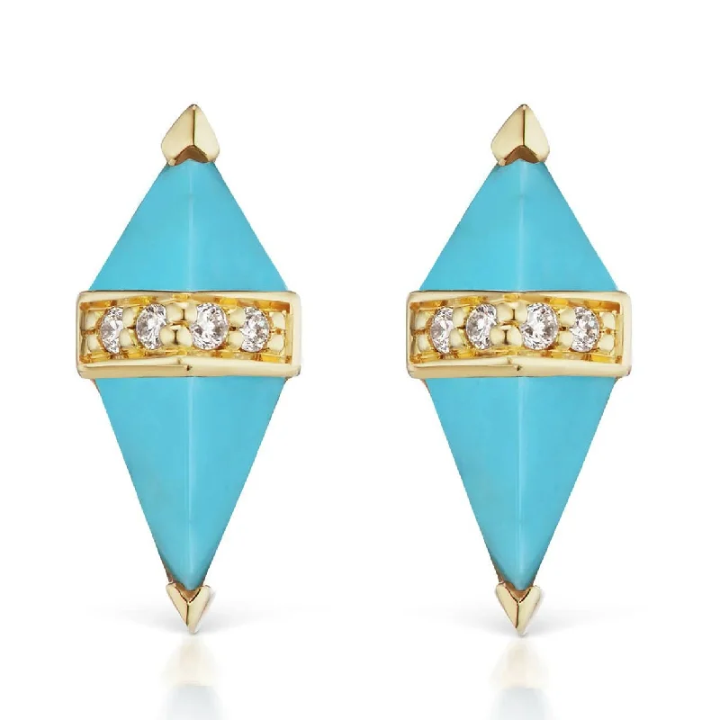 SORELLINA Turquoise Pietra Studs