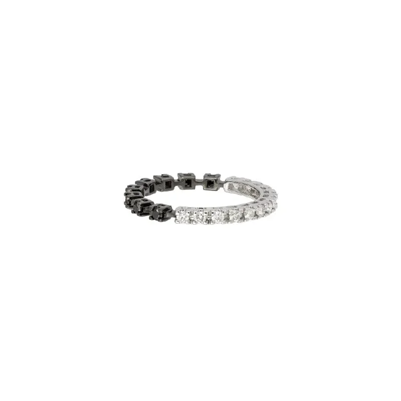 Black & White Diamond Eternity Band