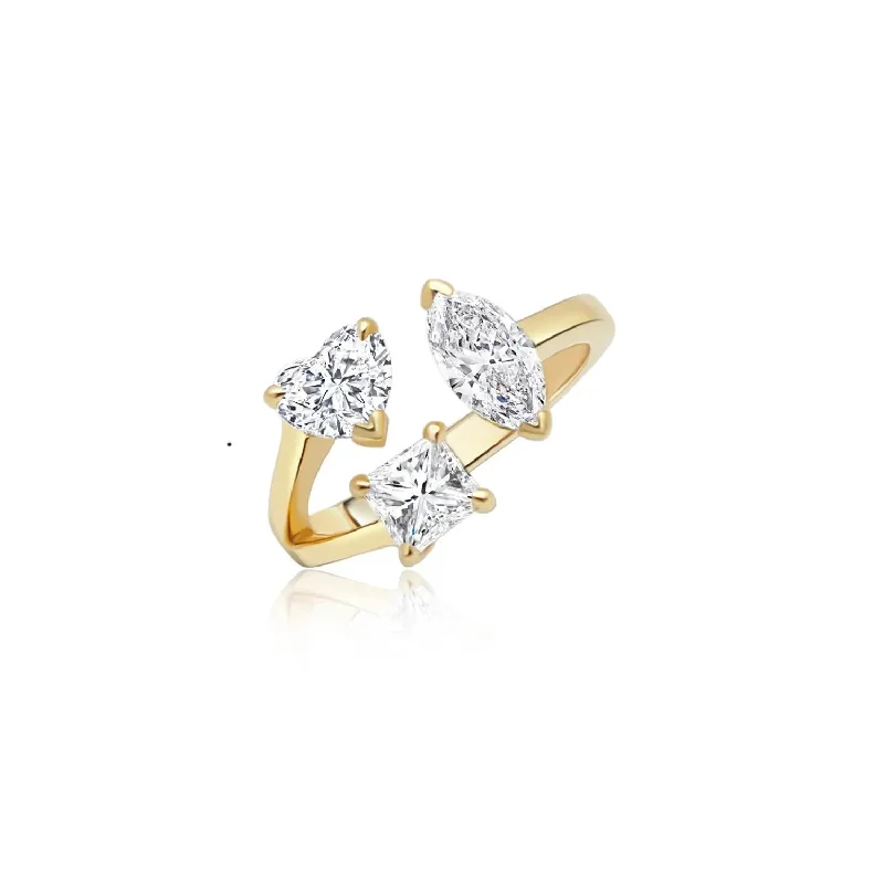 Multi Shaped Diamond Ring