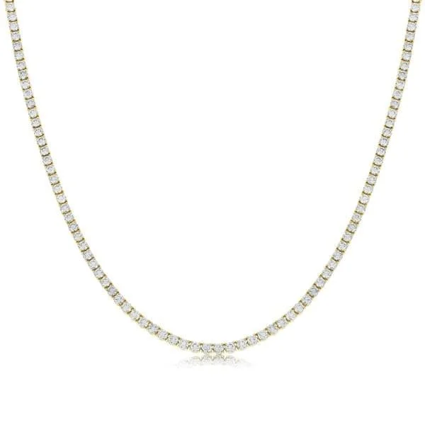 10.95 Carat Diamond Tennis Necklace