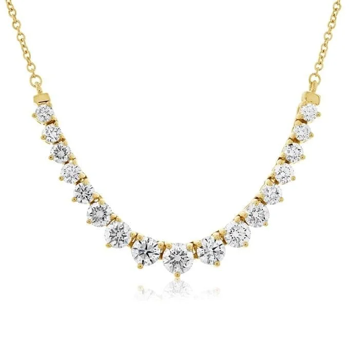 2.05 Carat Diamond Station Necklace